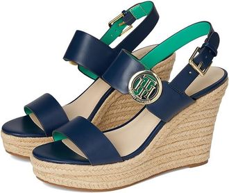 Tommy Hilfiger Kahdy Womens Wedge Shoes Dark Blue : 5.5 M, Rubber/Synthetic