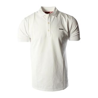 HUGO BOSS Tops, Heren, Wit, S, Katoen, Dinos 223 Polo