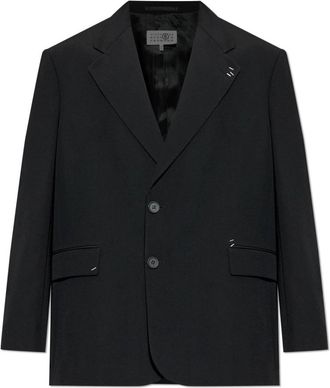 Maison Margiela Blazer met zakken - Heren - Blazers - Zwart - M - Wol - Jassen