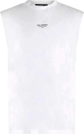 Karl Lagerfeld T-shirt girocollo - - Tops - Uomo - Bianco - M