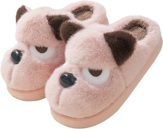 Generic slippers women size 5, slipper boots women, Fashionable Indoor Thick Plush Lady Slippers For Fall/Winter Warmth And Comfort Cute