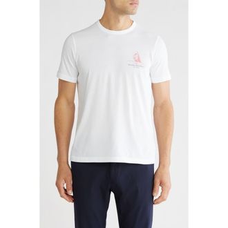 Brooks Brothers Bermuda Logo Graphic T-Shirt in White Multi at Nordstrom Rack, Size Xx-Large