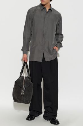Tom Ford Cotton Shirt, Mens, Grey