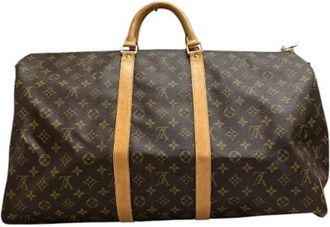Louis Vuitton Pre-owned Vintage Canvas Shoulder Bag - Dames - Vintage Schoudertas - Bruin - ONE Size - Leer - Vintage