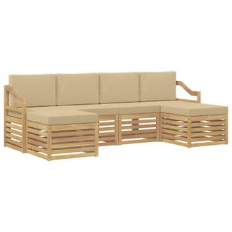 vidaXL Juegos De Sof&aacute;s Madera De Acacia S&oacute;lida Vidaxl