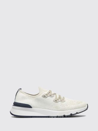 Brunello Cucinelli Sneakers low top in maglia di cotone con caviglia elasticizzata