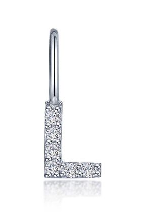 Lafonn Letter Charm Pendant in Silver L at Nordstrom