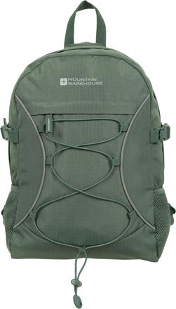 Mountain Warehouse Bolt 18L Backpack - Ripstop Rucksack, Compression Straps Bag - For Travelling Pale Green