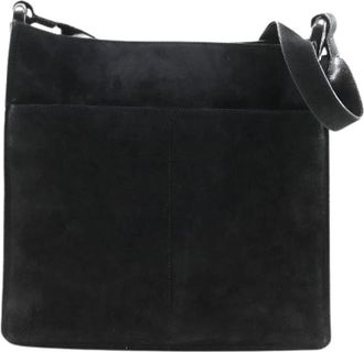 Gucci Pre-owned Suede Shoulder Bag - Dames - Vintage Schoudertas - Zwart - ONE Size - Leer - Vintage