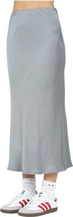 4giveness Grijze Midi Rok Eenvoudig Ontwerp - Dames - Midirokken - Grijs - M - Rokken