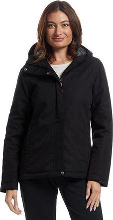 Fjällräven Stina Padded Jacket Womens Coat Black : 2XL, Cotton/Polyester