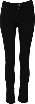 Dolce & Gabbana Zwarte Skinny Mid-Waisted Denim Jeans - Dames - Skinny Jeans - Zwart - XS - Denim - Jeans
