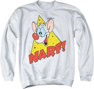 Gildan Pinky And The Brain Narf Adult Crewneck Sweatshirt