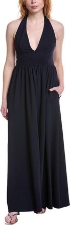Susana Monaco Halter Gathered Maxi Dress