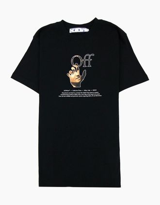 Off-white Mens Off White Carav Hand S/s T Shirt Black Multi - Black/Multi - Size: 36