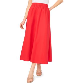 Ted Baker Cotton Maxi Skirt in Classic Cherry at Nordstrom Rack, Size 12