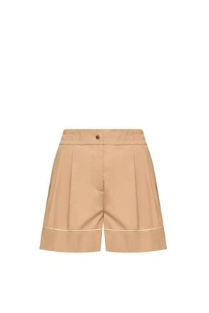 Moncler WOMENS COTTON SHORTS Size: 44, colour: BEIGE