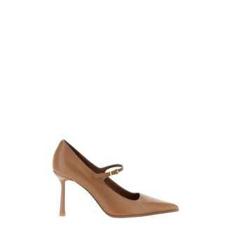 Caf&egrave;noir D&eacute;collet&eacute; con cinturino in nappa - - Shoes - Donna - Marrone - 38 EU