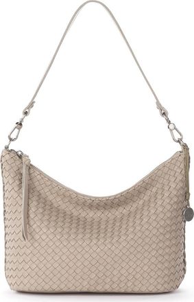 The Sak Juniper Small Hobo Leather Bag in Woven Sand at Nordstrom