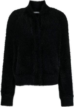 Alberta Ferretti Cardigan in harig stof - Dames - Vesten - Zwart - XL - Truien & Vesten