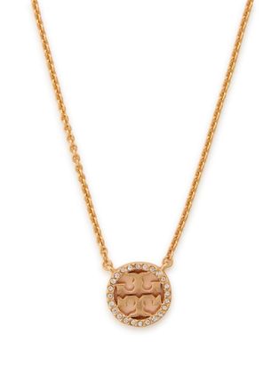 Tory Burch Icon Pav&eacute; 18kt Gold-plated Necklace - One Size