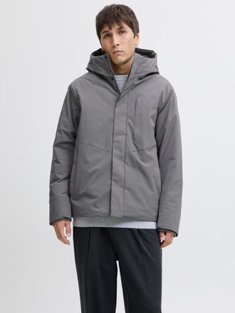 Jack & Jones Outdoorjacke JACK & JONES JJEKEEN JACKET AW25 SN, Herren, Gr. XXL, castlerock, Web, Obermaterial: 100% Polyester, unifarben, regular fit h&uuml;ftbedeckend