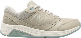 New Balance Womens Leather 928V3 Walking Shoes In Grey/white
