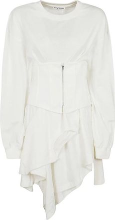 Acne Studios Elegante Korte Jurk - Dames - Korte kleedjes - Wit - M - Kleedjes