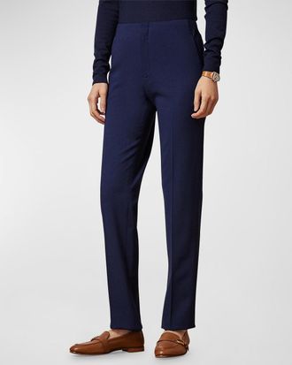 Ralph Lauren Collection Simone Wool Straight-Leg Pants