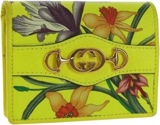 Gucci Pre-owned Wallets, female, Yellow, Size: ONE SIZE Pre-owned Leather wallets
