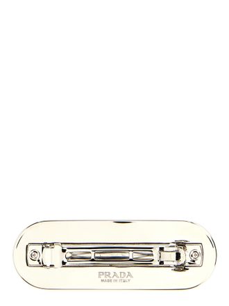 Prada Womens Black Stainless Steel Hair Clip Accessory