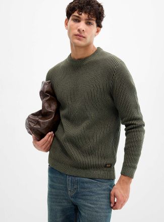 Jack & Jones Mens Two-tone ribbed sweater