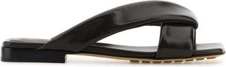 Bottega Veneta Black Open Toe Sandals