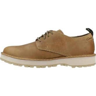 Clarks Solsbury Veterschoenen van leer - Heren - Veterschoenen - Bruin - 40 EU - Leer - Schoenen