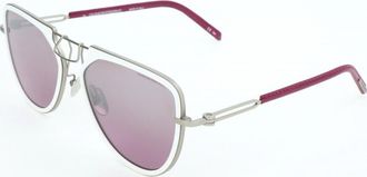 Calvin Klein Womens CKNYC1874S 57 100 Sunglasses - White - One Size