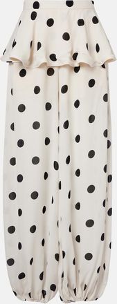 Adriana Degreas Polka-dot balloon pants