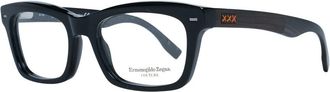 Ermenegildo Zegna Black Plastic Glasses Mens (Frames)