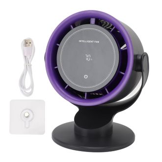 OEM Ventilador De Escritorio Port&aacute;til, Silencioso Y Recargable Por Usb, Con Pantalla Digital De 100 Velocidades Ajustables, Ideal Para El Hogar, La Oficin