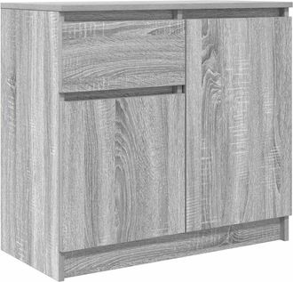 vidaXL Credenza Con Cassetto Grigio Sonoma 71x35x65 Cm In Truciolato - Vidaxl