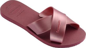 Havaianas Aqua Metallic Sandalen f&uuml;r Damen | rot