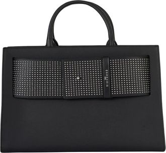 John Richmond Tote Bag met Stevige Handvatten - Dames - Shoppers - Zwart - ONE Size - Leer - Tassen