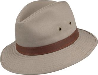 Dorfman Pacific Hats Cotton Shower Resistant Safari Hat - Khaki M