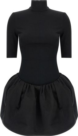 Magda Butrym Black Turtle Neck Mini Dress