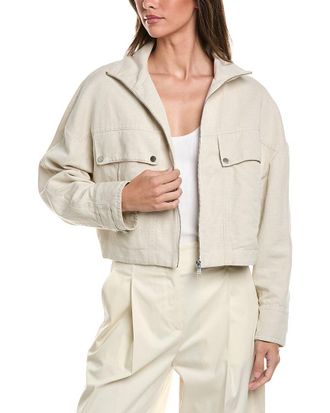 HUGO BOSS Jamoura Linen-Blend Jacket