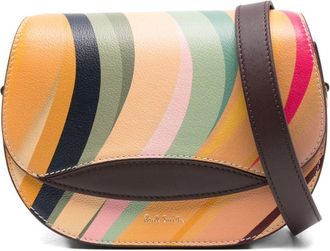 Paul Smith Womens Dusky Swirl Leather Saddle Bag