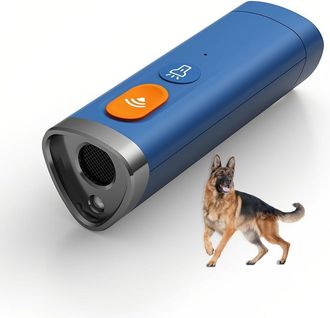 OEM Dispositivo Antiladridos Ultras&oacute;nico Con Modo Linterna, Repelente Para Perros, Recargable Y Duradero, F&aacute;cil De Usar En Interiores Y Exteriores