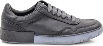 Dolce & Gabbana Portofino Calfskin Sneakers - Heren - Sneakers - Zwart - 43 EU - Leer - Schoenen