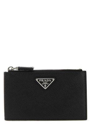 Prada Black Leather Card Holder