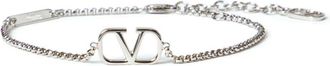 Valentino Garavani VLogo Signature chain bracelet - men - Brass - One Size - Silver