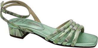 Amalfi By Rangoni Womens Bardana Low Heel Sandal In Green